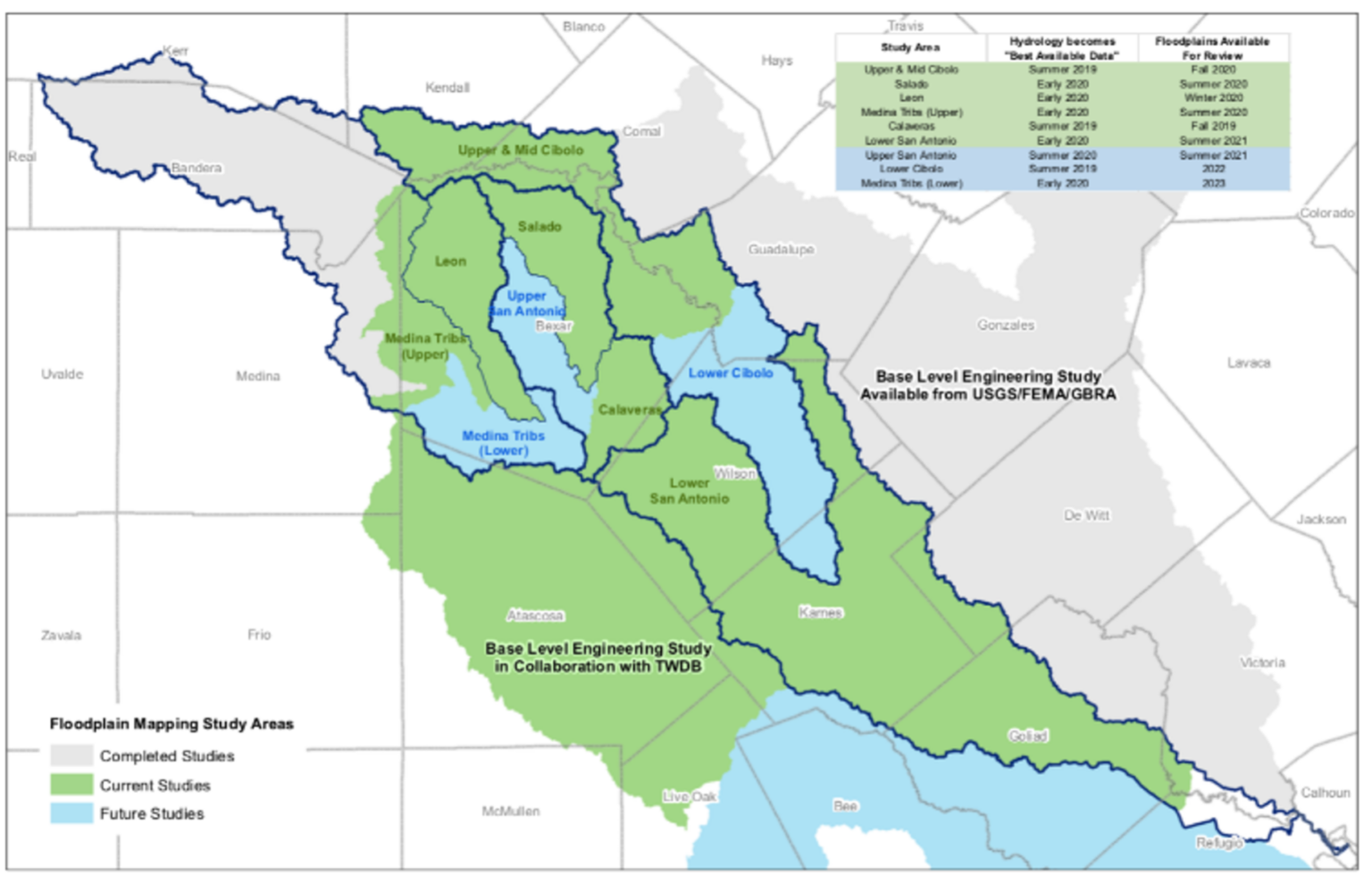 River Authority Updates Floodplain Maps Open Houses Begin January 2023