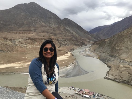 At the confluence of two mighty Himalayan rivers in the Ladakh region of Kashmir, India