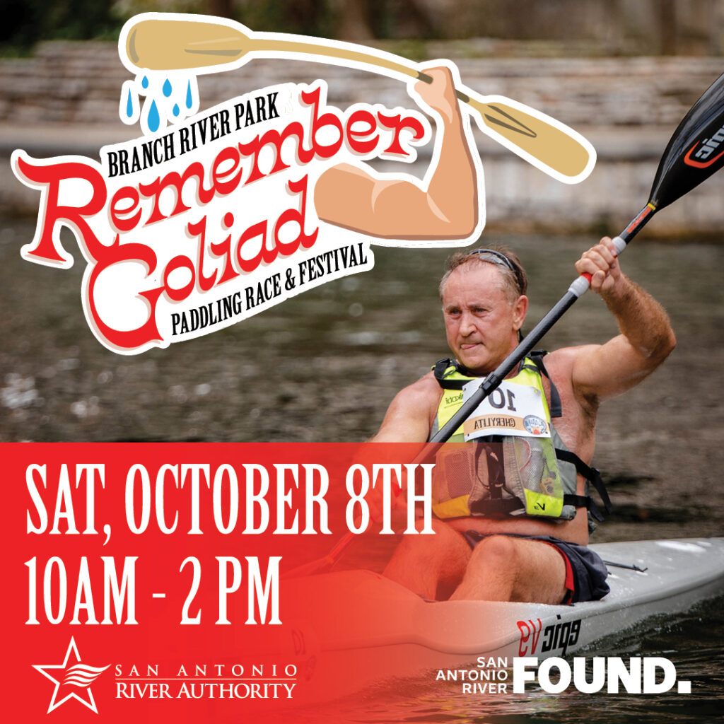 Branch River Park Remember Goliad Paddling Race & Festival Saturday, October 8th from 10 am - 2 pm