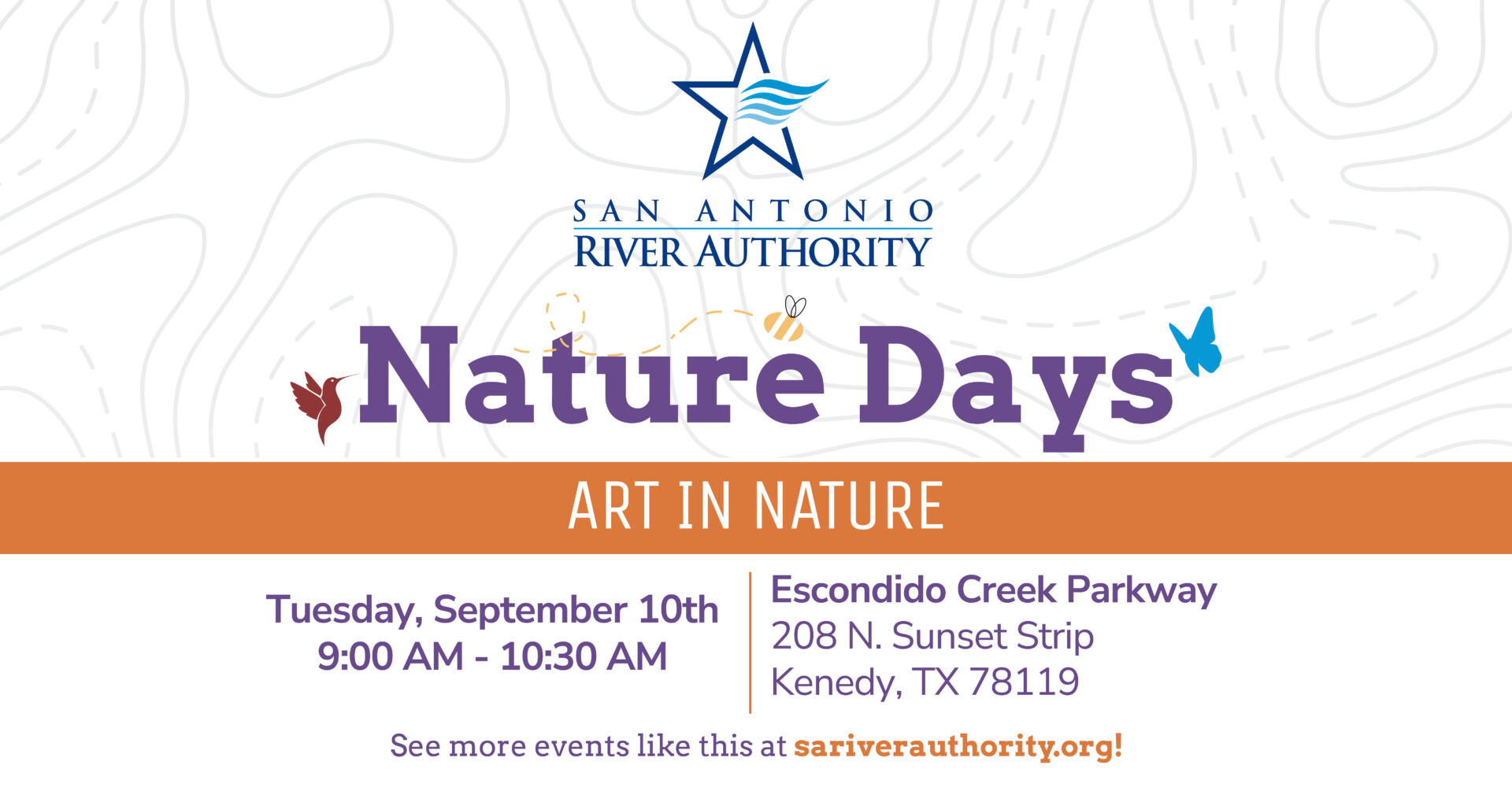 Art in Nature promotional graphic