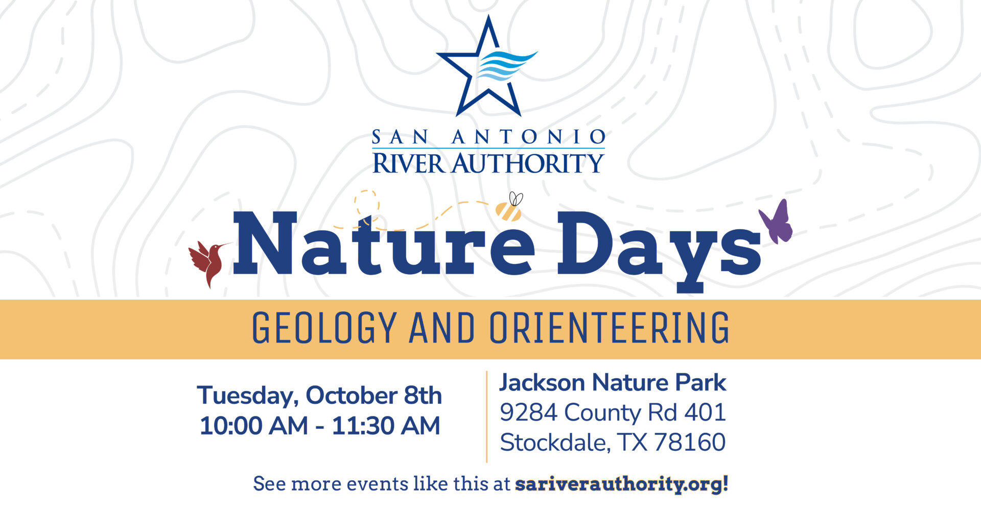 Nature Days - Geology and Orienteering promotional graphic