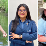 3 young people shown at various capacities at the River Authority.