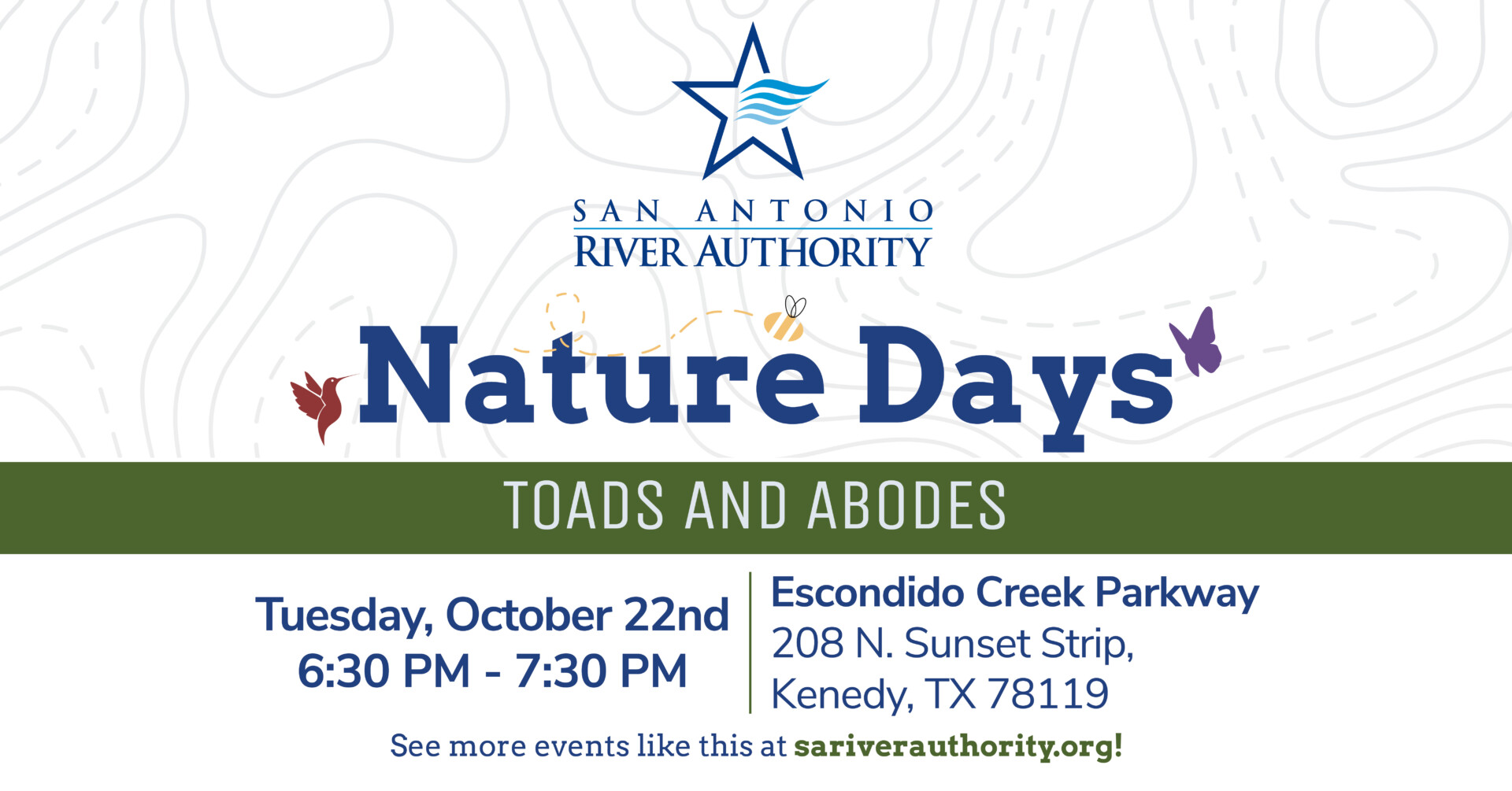 Nature Days Toads and Abodes October 22