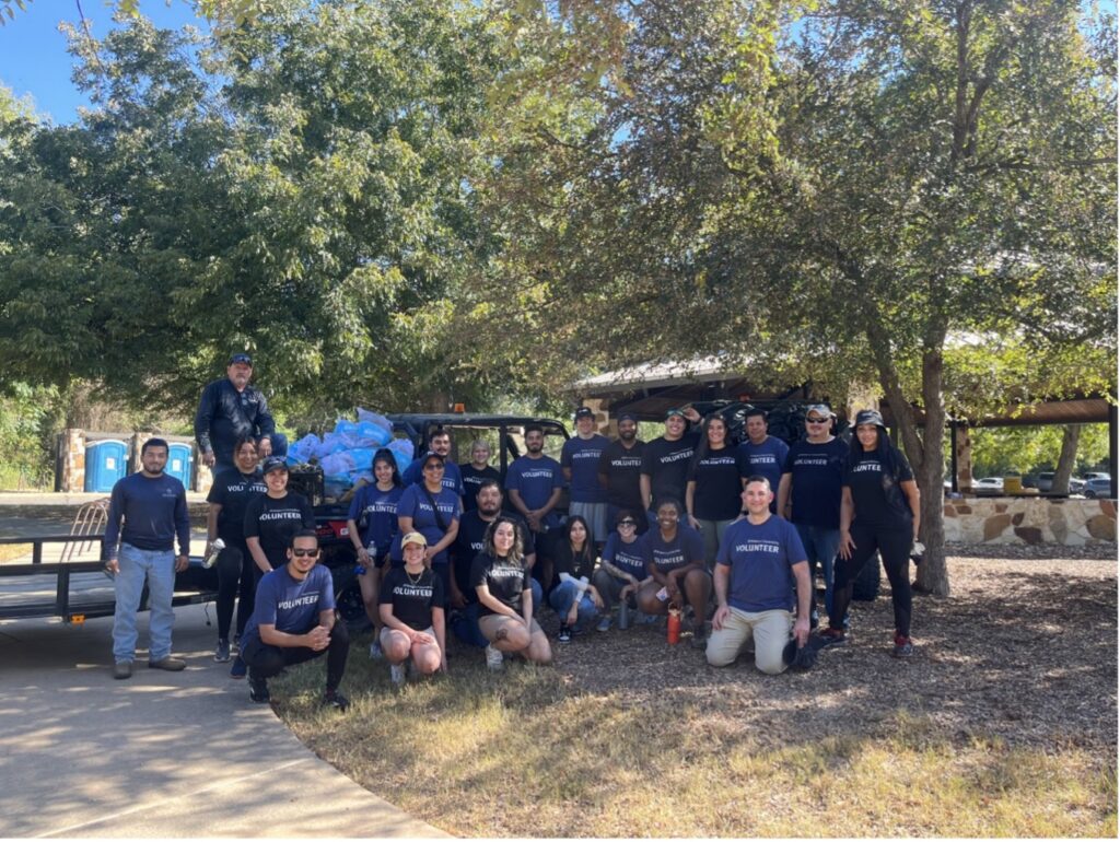 River Warriors stand together after a successful clean up event