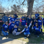 River Warrior Volunteers stand together after a successful clean up event.