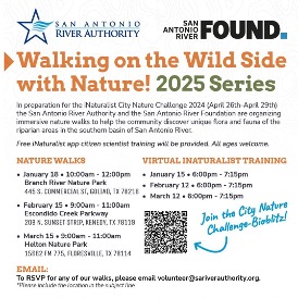 Walking on the Wild Side with Nature! 2025 Series